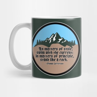 Stand Like a Rock - Circle Mug